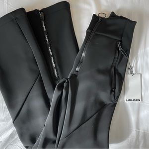 Holden High Waisted Softshell Ski Pants (Jet Black, XS)